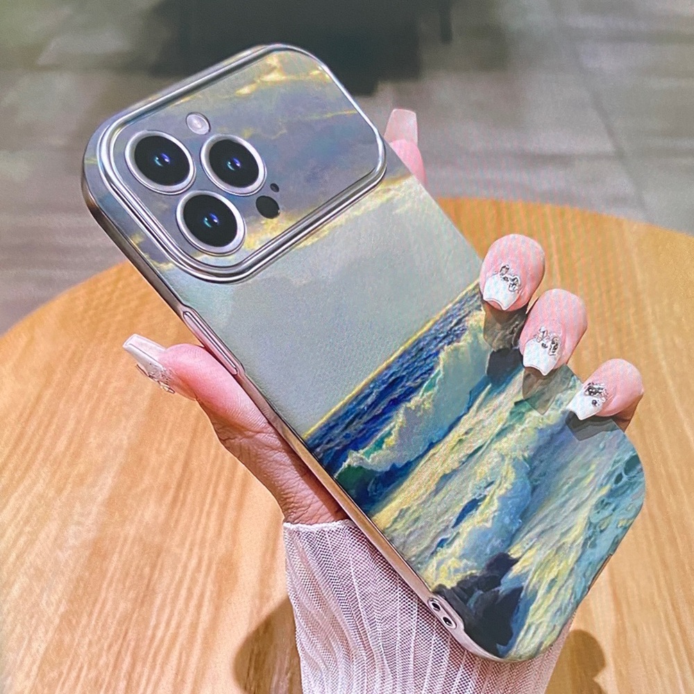 Premium Ocean Wave Phone Case - Blue & Green
